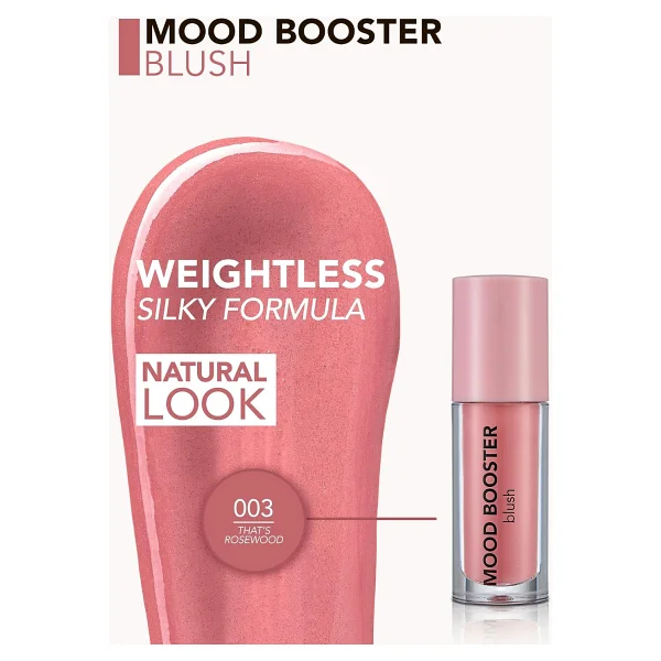 Flormar Mood Booster Yoğun Pigmentli & Doğal Işıltılı Likit Allık - Görsel 4