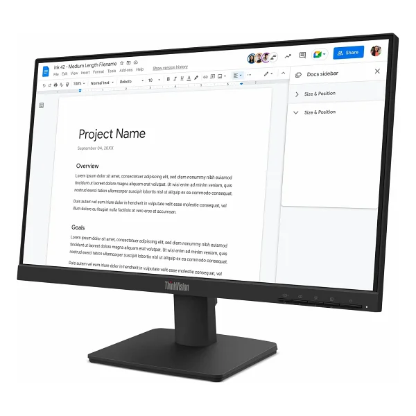 Lenovo S22-4e 64cbkat6tk 21.5'' 4ms 100hz 1920x1080 Vga/Hdmı Vesa Siyah Wled Monıtor - Görsel 6