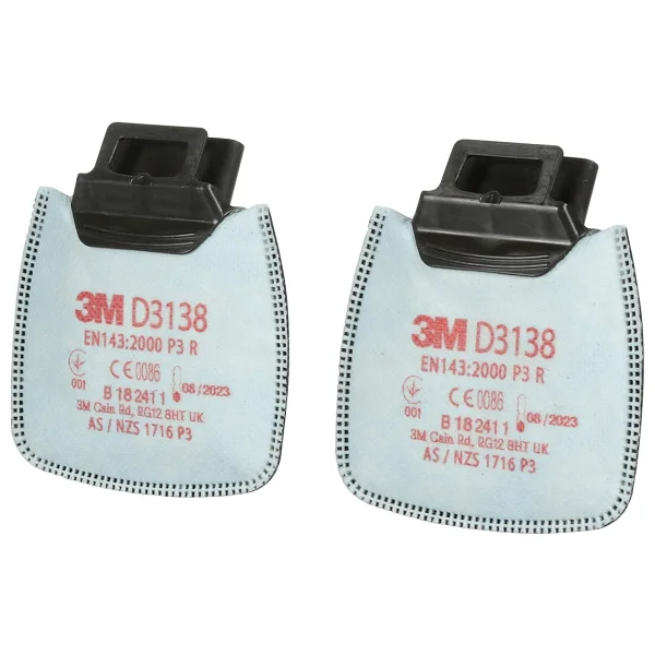 3M D3138 P3 Secure Click Toz Filtresi (1 Çift) - Görsel 2