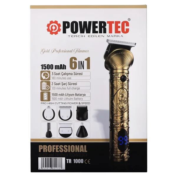 Powertec Tr-1000 6in1 Erkek Bakım Seti - Görsel 7