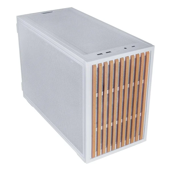 Lian Li B4 Wood G99.B4W-WD.00 Fanlı Beyaz Micro ATX Oyuncu Kasası - Görsel 2
