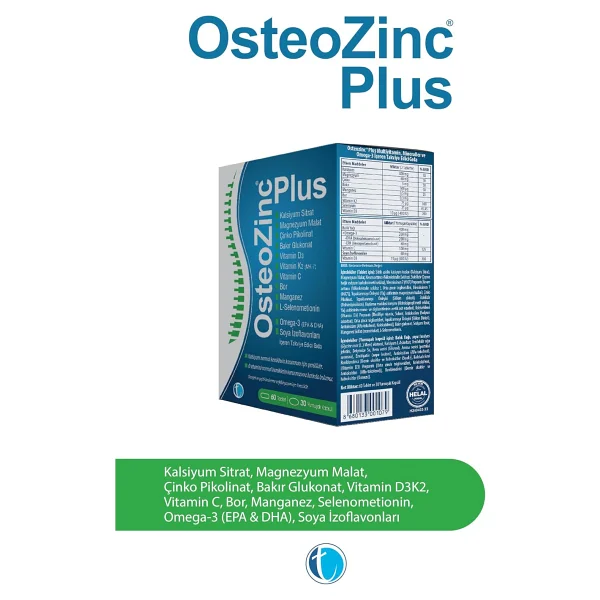 Osteozinc Plus 60 Tablet + 30 Yumuşak Kapsül - Görsel 4