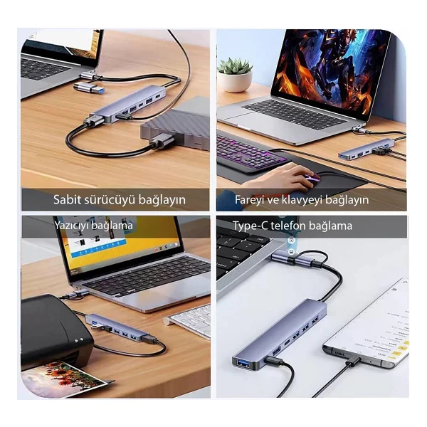 Inca IUTP-7T Laptop Docking Station - Görsel 6