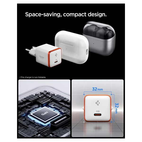 Spigen Ee301 30 W Type-C Hızlı Şarj Adaptörü - Görsel 4