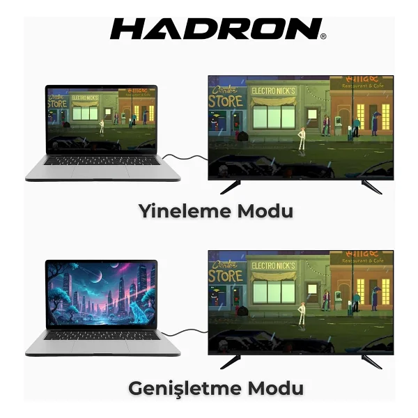 Hadron Hdx7859 1.8 M Type-C To Displayport Dönüştürücü - Görsel 5