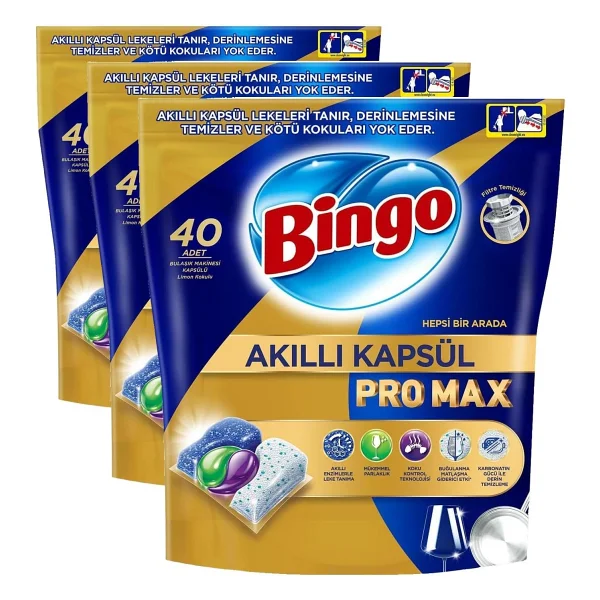 Bingo Akıllı Kapsül Pro Max Bulaşık Makinesi Tableti 40'lı - Görsel 7