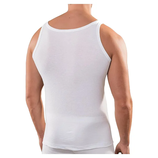 Anthony Jackson 5'li Kutu Premium Ribana Erkek Atlet Sezar Ekstra Uzun- Taranmış İnce Fitilli Organik Pamuk (Beyaz, 4xl) - Görsel 2