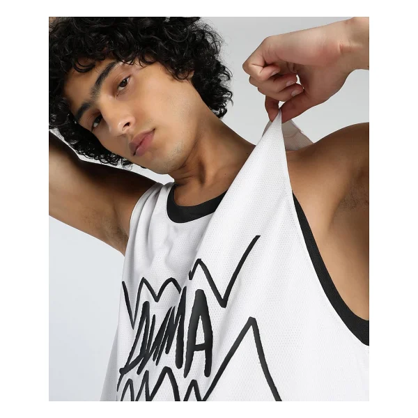PUMA Erkek Jaws Core Tank Atlet PUMA White XS - Görsel 3