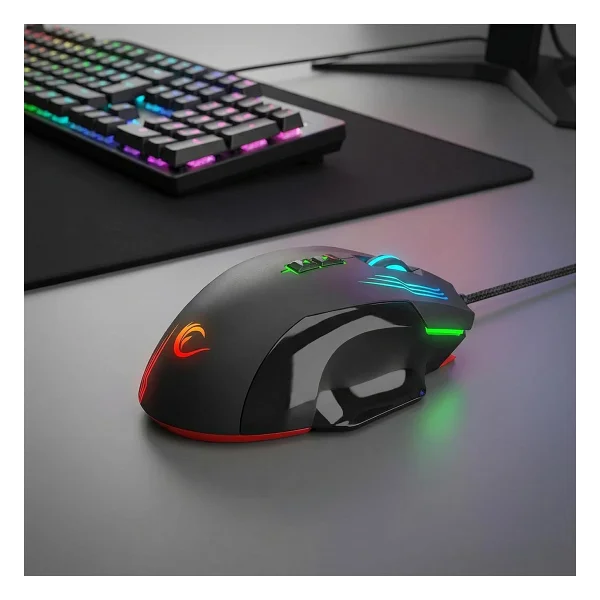 Rampage Smx-G38 Claw RGB Makrolu Optik Kablolu Oyuncu Mouse - Görsel 6