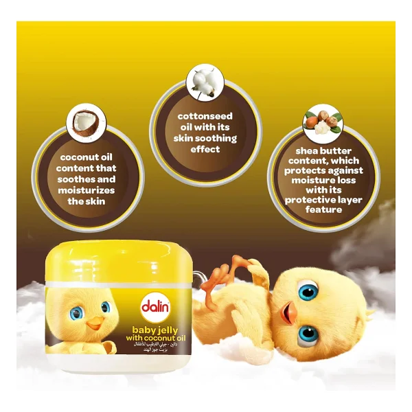 Dalin Hindistan Cevizi Pamuk Ve Shea Yağlı Vazelin 100 Ml - Görsel 3