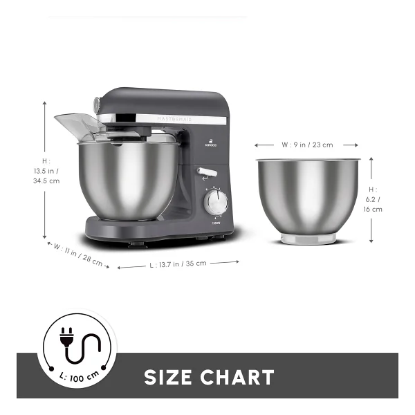 Karaca Mastermaid Chef Pro Çift Kollu 1500 W 5 Lt Mutfak Şefi - Görsel 4