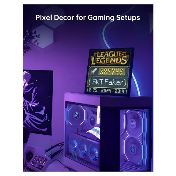 Divoom Pixoo 64x64 Piksel LED Fotoğraf Çerçevesi - Görsel 6