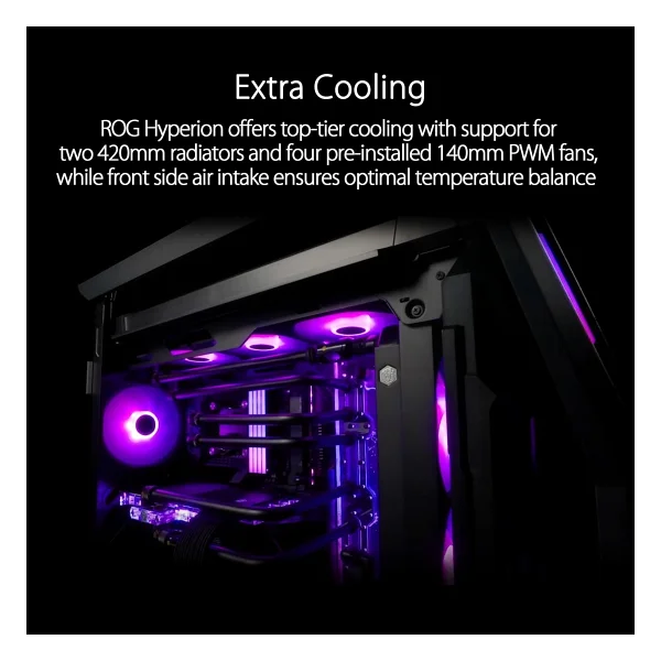 Asus ROG Hyperion GR701 Fanlı E-ATX Oyuncu Kasası - Görsel 3