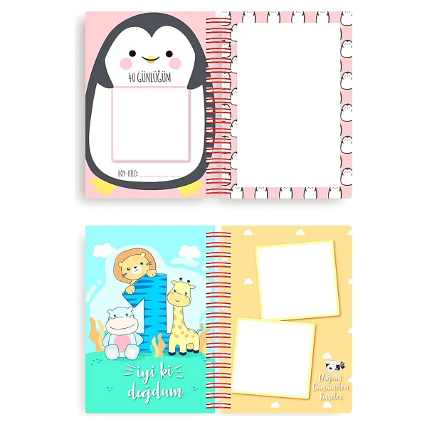 LE COLOR Bebek Anı ve Anne Hamile Albümü Kız+ 241 Sticker - Görsel 8