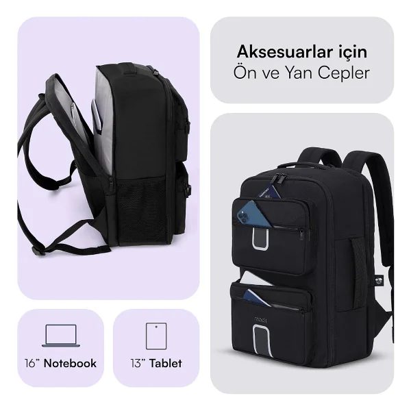 Mack Explor Lite Mce-1206 16" Laptop Sırt Çantası - Görsel 4