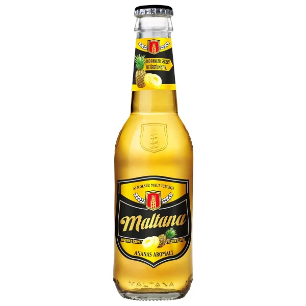 Maltana Ananas Aromalı Alkolsüz Malt İçecek 250 ml 3lü paket - Görsel 3