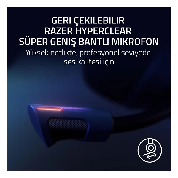 Razer Kraken V4 Pro Rz04-05160100-R3m1 RGB Kablolu/Kablosuz Kulak Üstü Oyuncu Kulaklığı - Görsel 8
