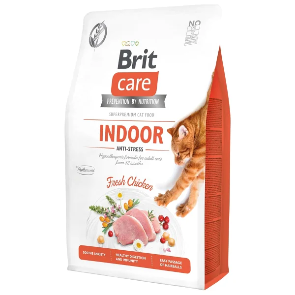 Brit Care Indoor Anti-Stress Tavuklu 2 Kg Yetişkin Kedi Maması - Görsel 3