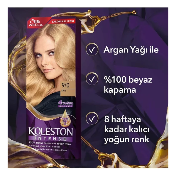 Koleston Intense 9.0 Sarı Saç Boyası - Görsel 7