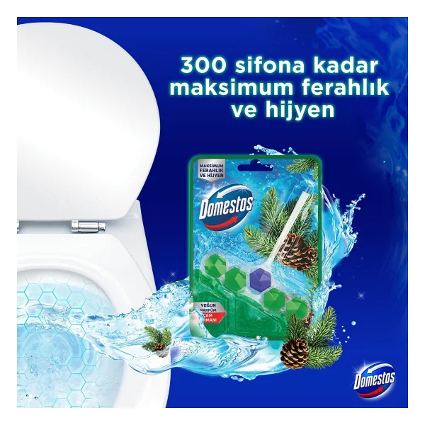 Domestos Wc Blok 5'li Güç Çam Ferahlığı - Görsel 9