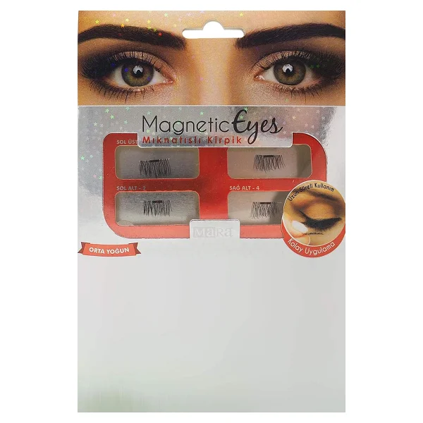 Mara Magnetic Eyes Orta Yoğun Mıknatıslı Kirpik - Görsel 3