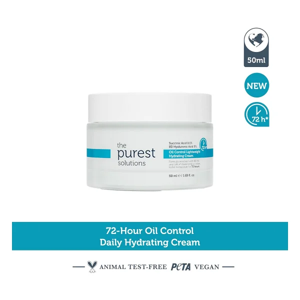 The Purest Solutions 72 Saat Etkili Sebum Dengeleyici Günlük 50 Ml Nemlendirici Krem - Görsel 6