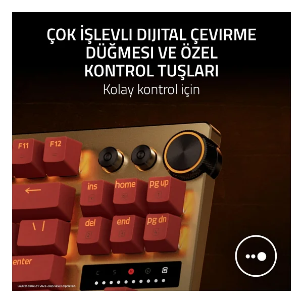 Razer Huntsman V3 Pro Counter Strike 2 Edition RGB Tkl Analog Optical Switch Kablolu Mekanik Oyuncu Klavyesi - Görsel 7