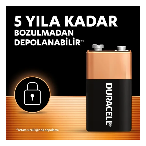 Duracell 6lr61/Mn1604 9v Alkalin Pil - Görsel 3