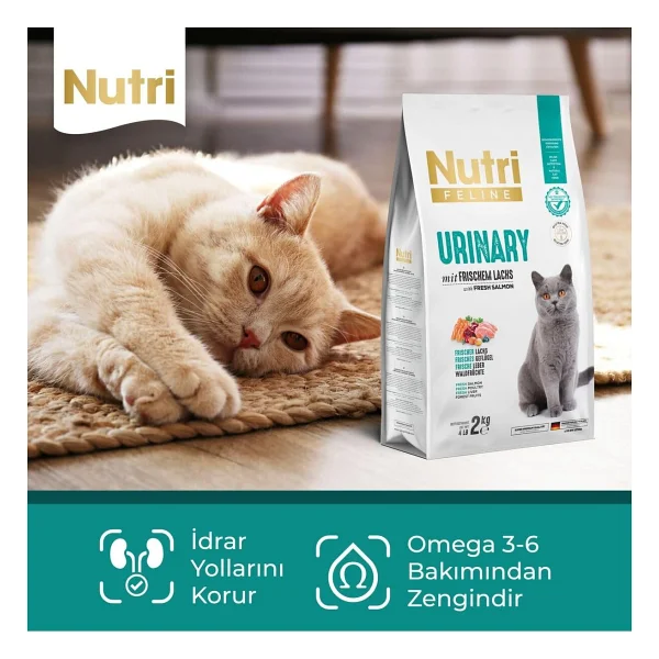 Nutri Feline Urinary Somon Etli 2 Kg Yetişkin Kedi Maması - Görsel 5