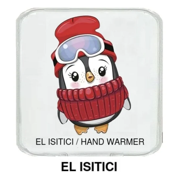 Bereli Penguen Cep Sobası,El Isıtıcı,Sıcak Su Torbası Pvc 10x9,5cm - Görsel 3