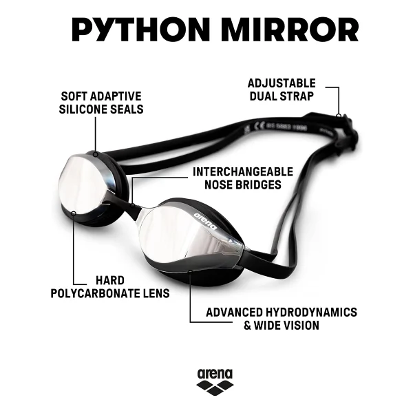 Arena Python Mirror Yüzücü Gözlüğü - Görsel 3