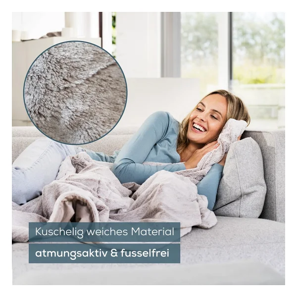 Beurer HD 150 XXL Nordic Taupe 200x150 Cm Elektrikli Battaniye - Görsel 4