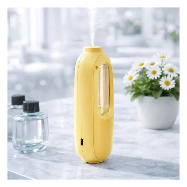 Mioji Smell 2X Yeni Nesil Şarjlı Otomatik Oda Kokusu Makinesi Sarı - Gardenia - Görsel 4