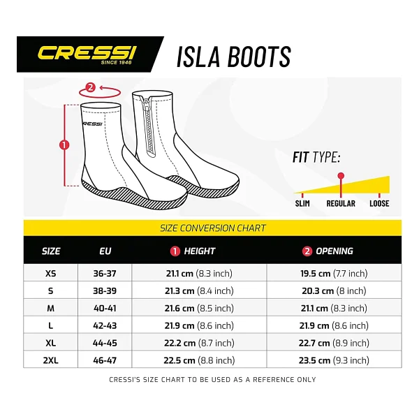 Cressi Isla 3.5 mm Tabanlı Dalış Botu - Görsel 6