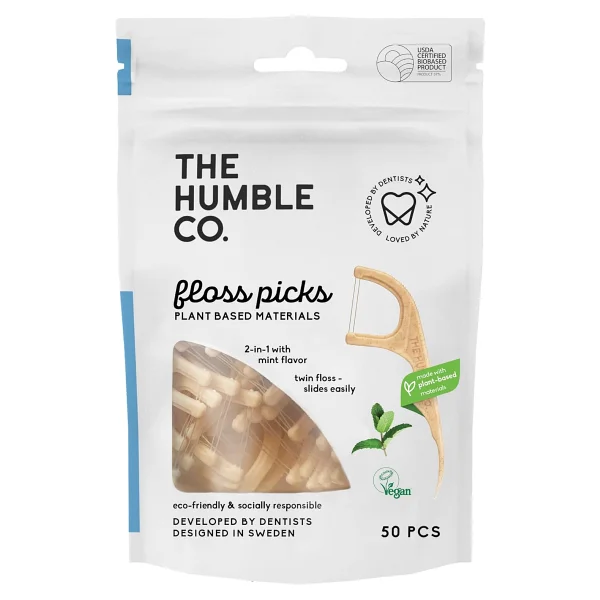 The Humble Co. Nane Aromalı 50'li Kürdanlı Diş İpi - Görsel 4