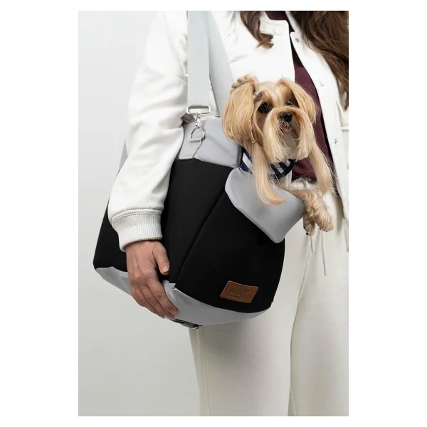 Reyo Max Design Kedi Köpek Taşıma Çantası Siyah - Seyahat İçin Hafif Ve Hava Alabilen Evcil Hayvan Çantası - Görsel 2