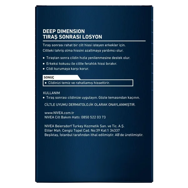 Nıvea Men Erkek Deep Comfort Tıraş Sonrası Losyon 100 Ml,Nemlendirici,Tahrişe Ve Kurumaya Karşı Koruma,Yenileyici - Görsel 2