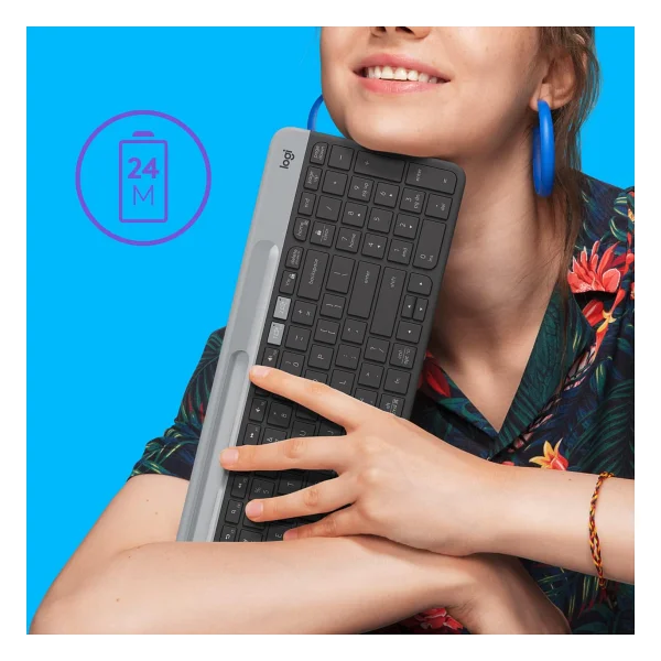 Logitech K580 Slim Q Kablosuz Klavye - Görsel 7