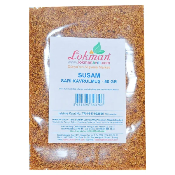 Lokmanavm Kavrulmuş Sarı Susam 50 Gr - Görsel 2
