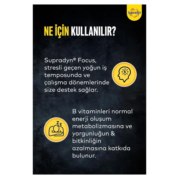 Supradyn Energy Focus 30 Tablet - Görsel 4