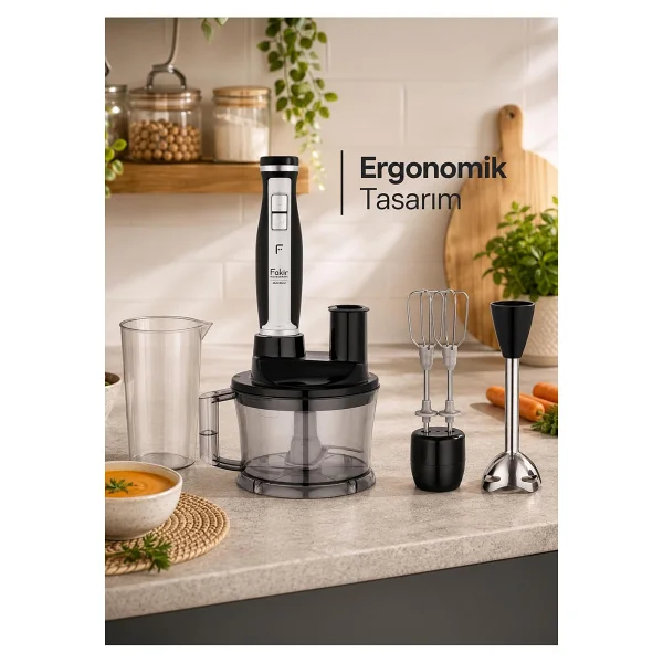 Fakir Multi Blend 1700W Siyah Blender Seti - Görsel 3