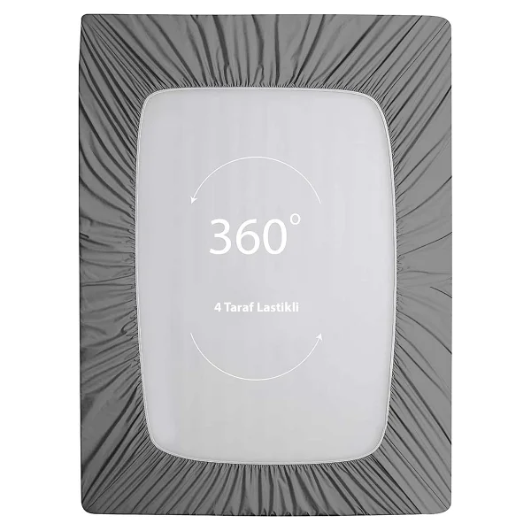 Soley Jersey %100 Pamuk Tek Kişilik 100 X 200 Lastikli Çarşaf - Görsel 5