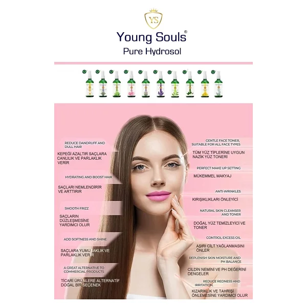 Young Souls Aromatherapy Marjoram Pure Hydrosol Tonic Mercanköşk Hidrosol 100 Ml - Görsel 3