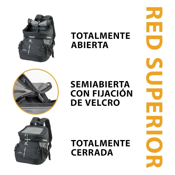 Ferplast Voyager 350 Evcil Hayvan Taşıma Çantası Siyah 29x21x36cm - Görsel 6