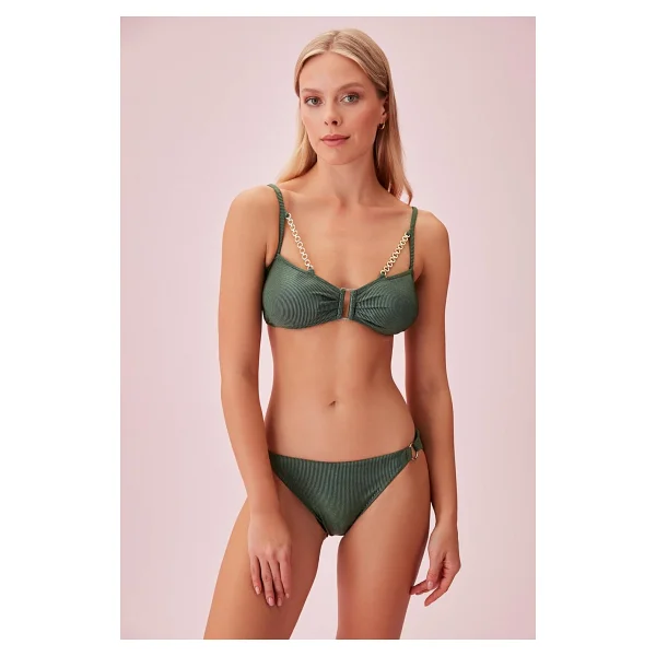 Suwen Detaylı Dokulu Bikini Alt - Görsel 2
