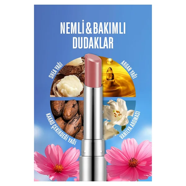 Flormar Sheer Up Parlak Bitişli Nemlendirici 013 Gaia Stick Ruj - Görsel 6