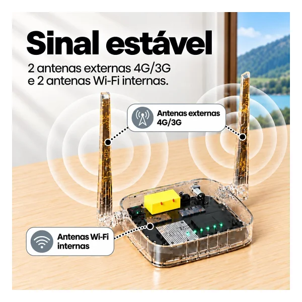 Tenda 4G03 Pro 300MBPS 2PORT 2 Anten 2.4GHz 4G LTE SIM Kart Girişli Router - Görsel 8