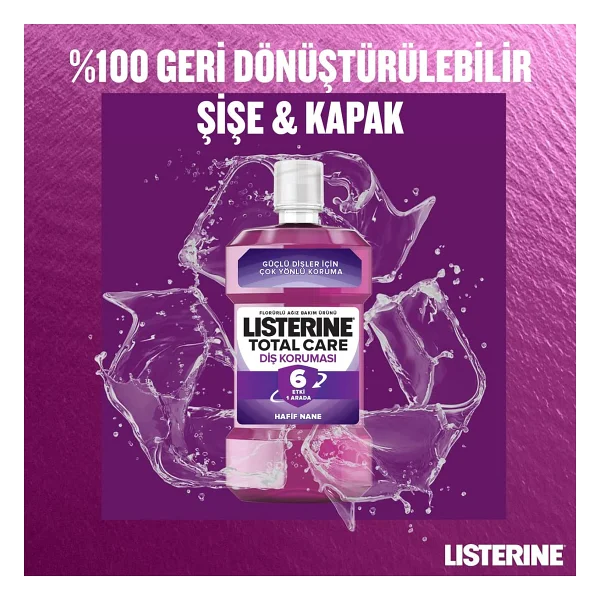 Listerine Total Care 1 Lt Gargara - Görsel 9