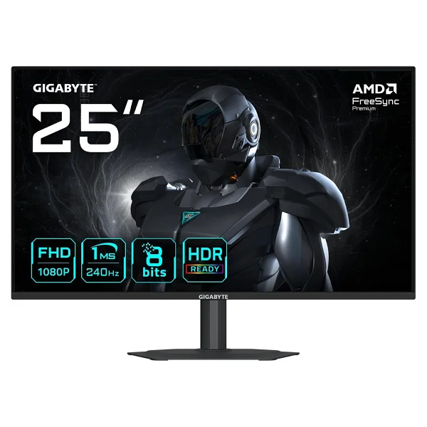 Gigabyte G25f2a 24.5" 1 Ms Full HD Pivot Ips 240 Hz Oyuncu Monitörü - Görsel 2
