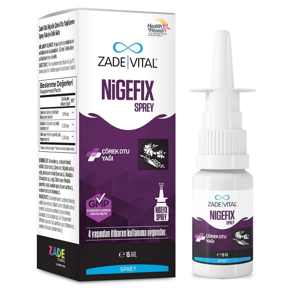 Zade Vital Nigefix Nazal Sprey 15 Ml - Görsel 4